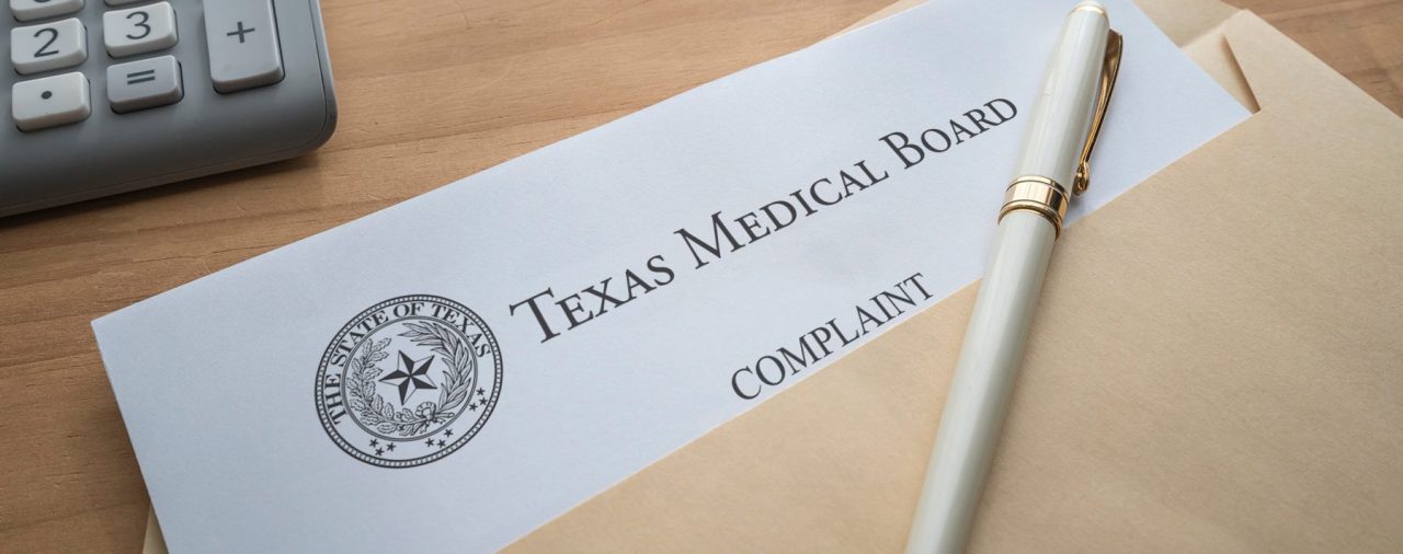 a letter from the Texas Medical board signifying their initial complaint letter. A physician receiving this letter must be proficient in responding to medical board complaints